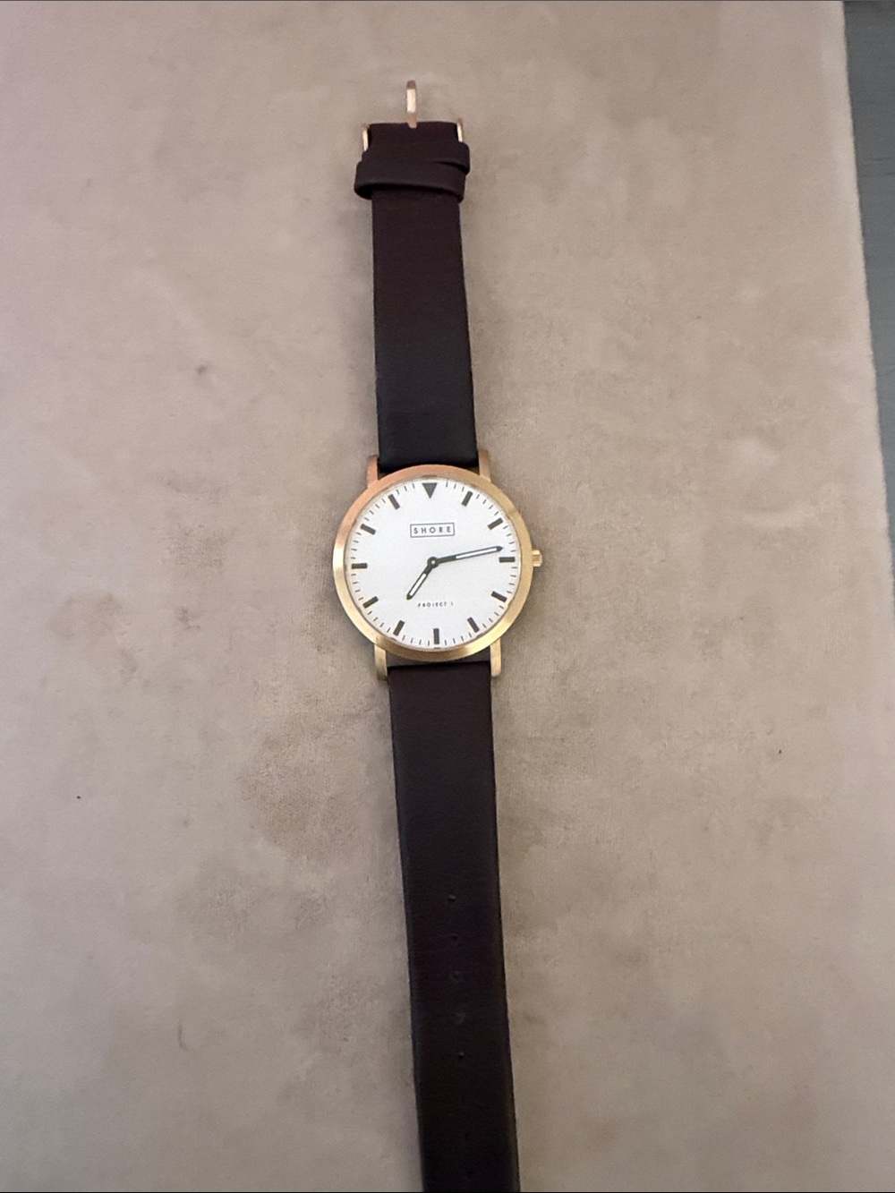 Shore Classic Leather Strap Watch - Black